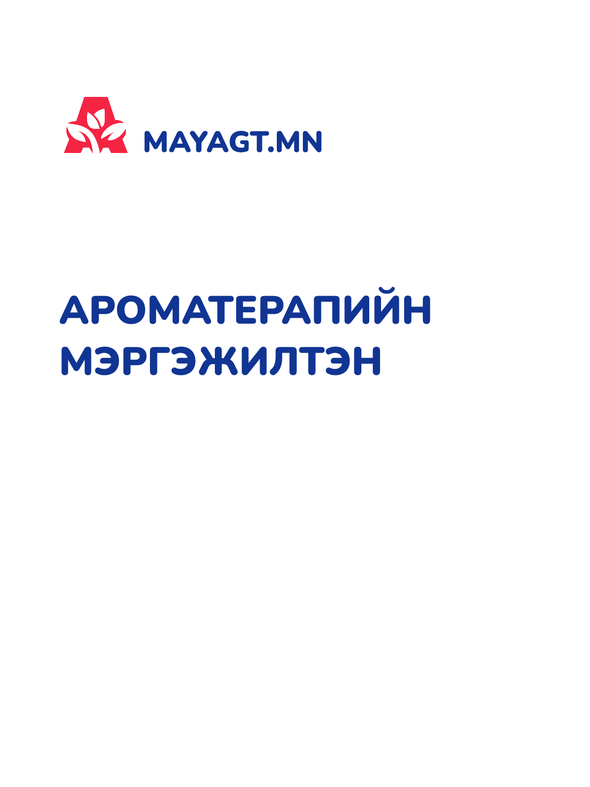 АРОМАТЕРАПИЙН МЭРГЭЖИЛТЭН