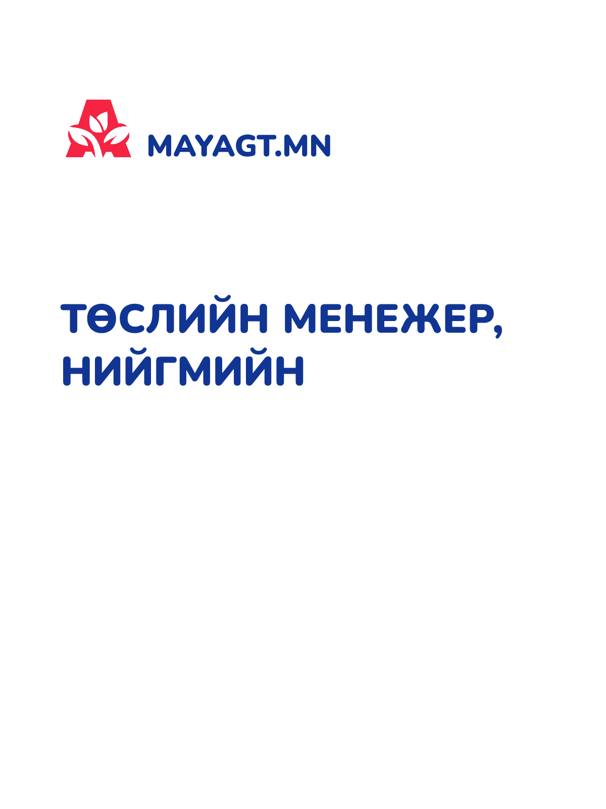 ТӨСЛИЙН МЕНЕЖЕР, Нийгмийн