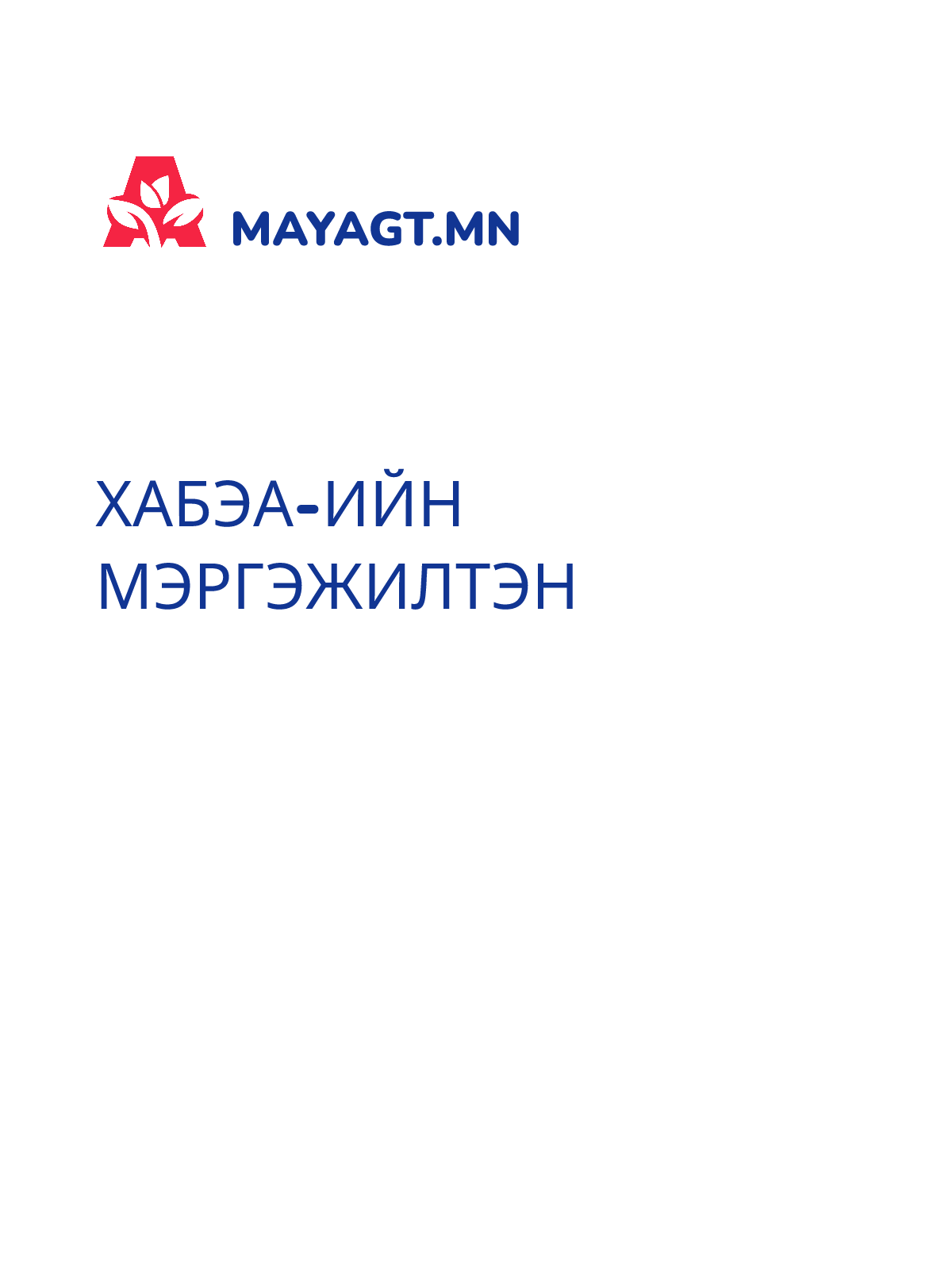 ХАБЭА-ИЙН МЭРГЭЖИЛТЭН