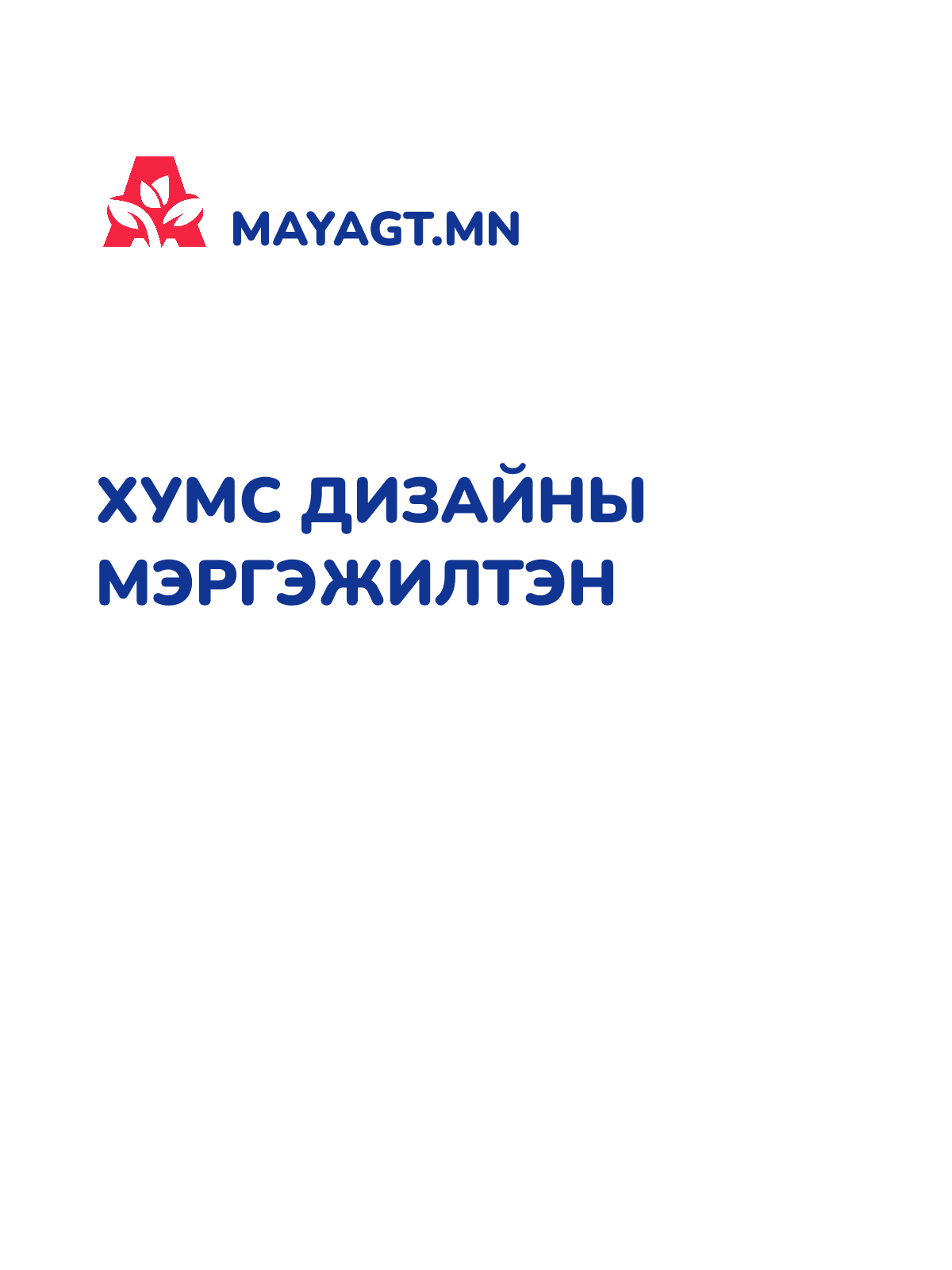 ХУМС ДИЗАЙНЫ МЭРГЭЖИЛТЭН